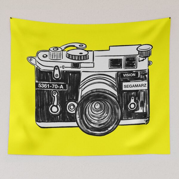 Item preview, VISION - Hand Held Camera pencil sketch - Classic style Vintage designed and sold by ZERO-MIND.