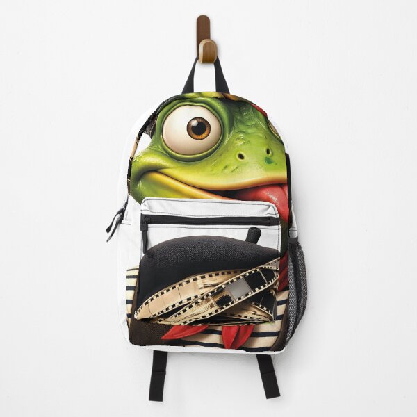 Item preview, Hooked on Cinema – Funny Frog Film Lover Design designed and sold by canvahub.