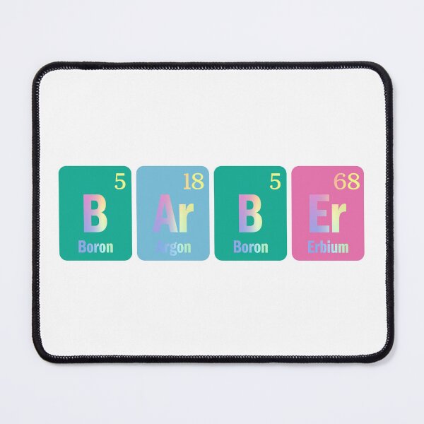 Item preview, Barber Chemical Element Science Gift designed and sold by ScienceCorner.