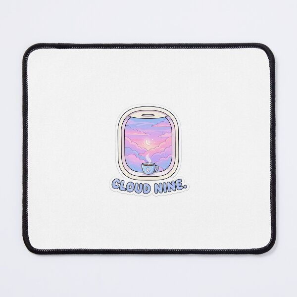 Item preview, Dreamy Cloud Nine Travel Aesthetic Sticker designed and sold by fashion by sej.