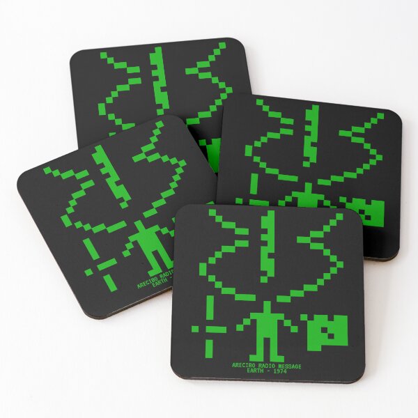 Item preview, The Arecibo Message 1974 - Retro Terminal Green Space Art designed and sold by Message from Earth.