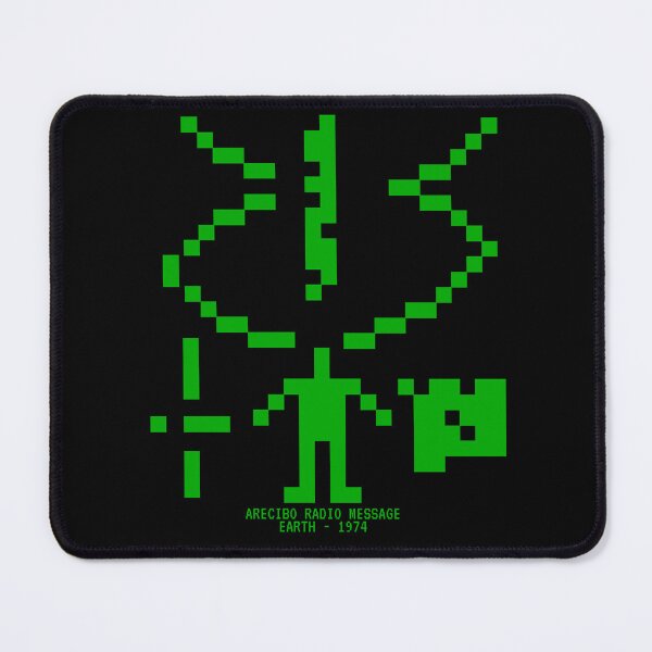 Item preview, The Arecibo Message 1974 - Retro Terminal Green Space Art designed and sold by Message from Earth.