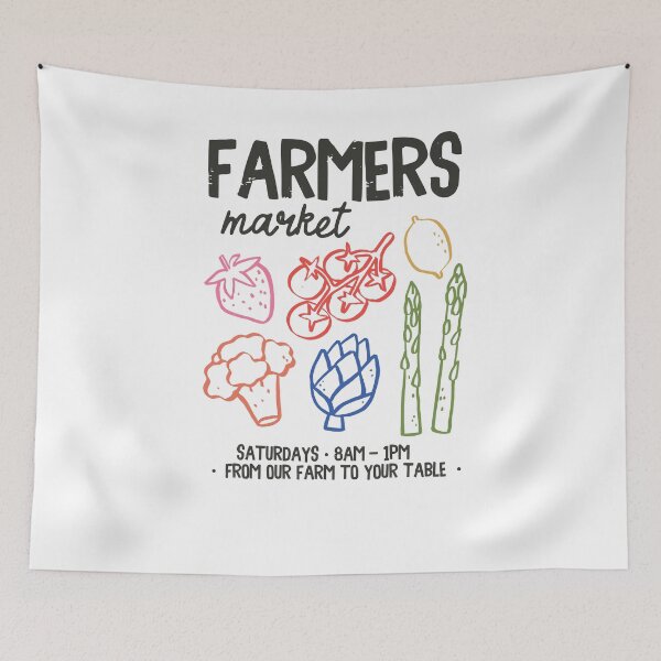 Item preview, Farmers Market Saturdays From Our Farm To Your Table designed and sold by krystalRomanart.