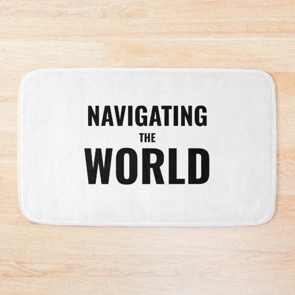 Item preview, Navigating the World (Black) designed and sold by ShipCrewNation.