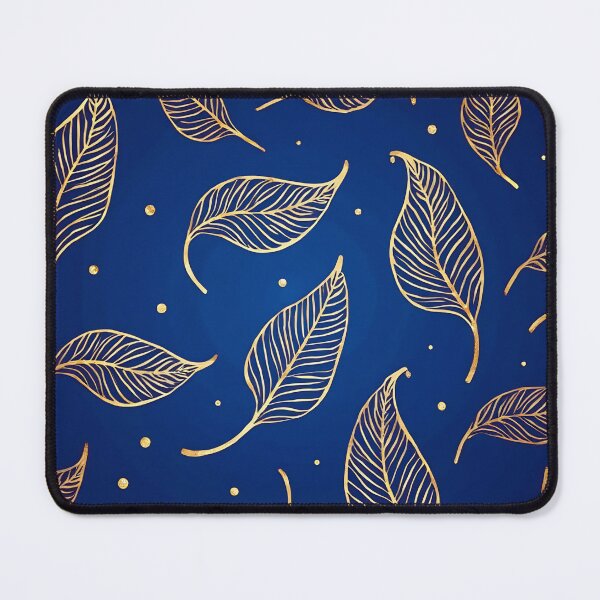 Item preview, Elegant Gold Leaves Pattern – Luxury Botanical Design on Navy Blue designed and sold by M22--.