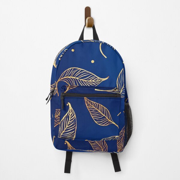 Item preview, Elegant Gold Leaves Pattern – Luxury Botanical Design on Navy Blue designed and sold by M22--.