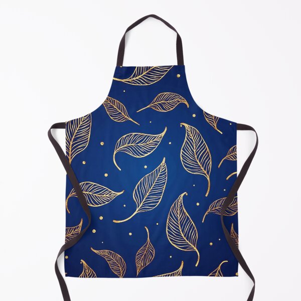 Item preview, Elegant Gold Leaves Pattern – Luxury Botanical Design on Navy Blue designed and sold by M22--.
