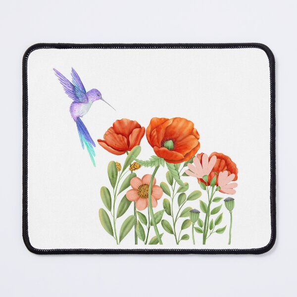 Item preview, Hummingbird with flower  designed and sold by Fun Mood Prints .