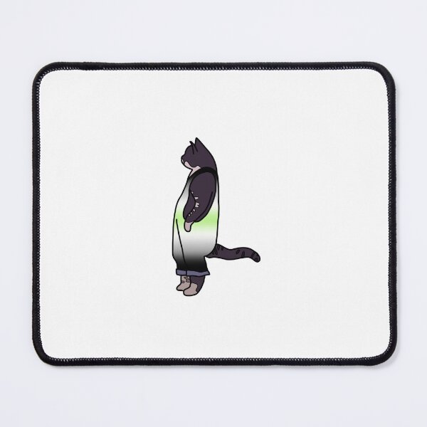 Item preview, A cat in agender dungarees designed and sold by lena-makes-art.