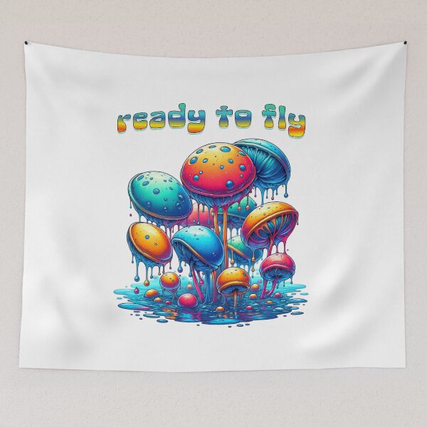 Item preview, Ready To Fly - Psychedelic Mushroom Melt Design designed and sold by HoshisWorld2018.