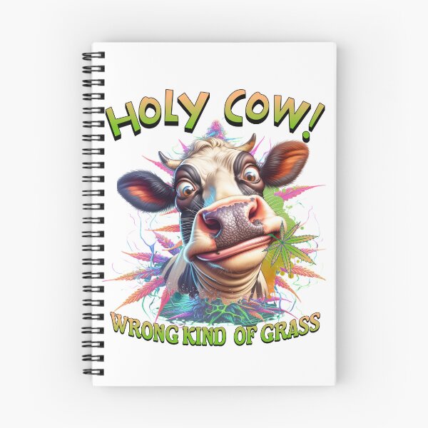 Item preview, Holy Cow Wrong Kind of Grass – Funny Cow 420 T-Shirt designed and sold by HoshisWorld2018.