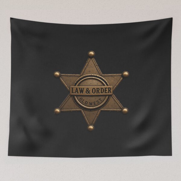 Item preview, Law and Order Old West Sheriff Badge designed and sold by Indoni.