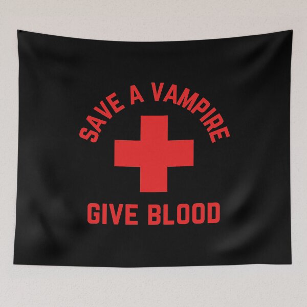 Item preview,  Save a Vampire Give Blood Funny Halloween designed and sold by StudioTina.