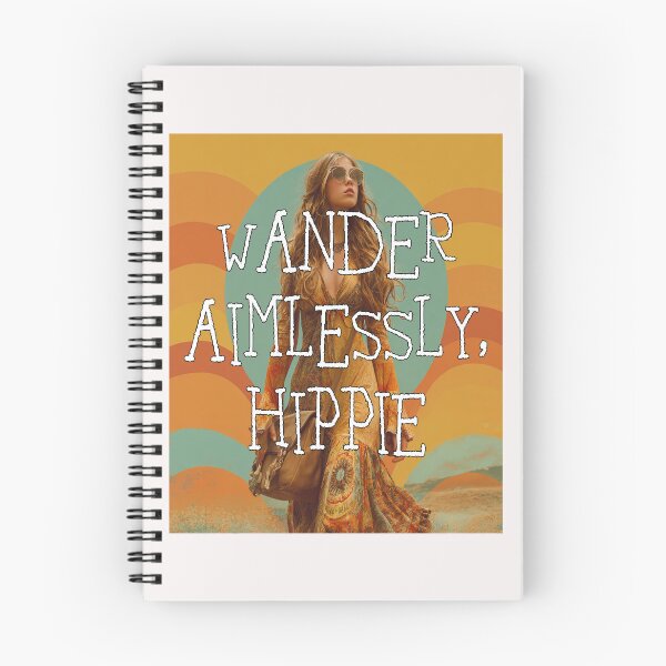 Item preview, Travel Aimlessly, Hippie – Retro 70s Free Spirit Wanderlust Vibes designed and sold by Ignorant-Artist.
