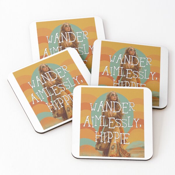 Item preview, Travel Aimlessly, Hippie – Retro 70s Free Spirit Wanderlust Vibes designed and sold by Ignorant-Artist.