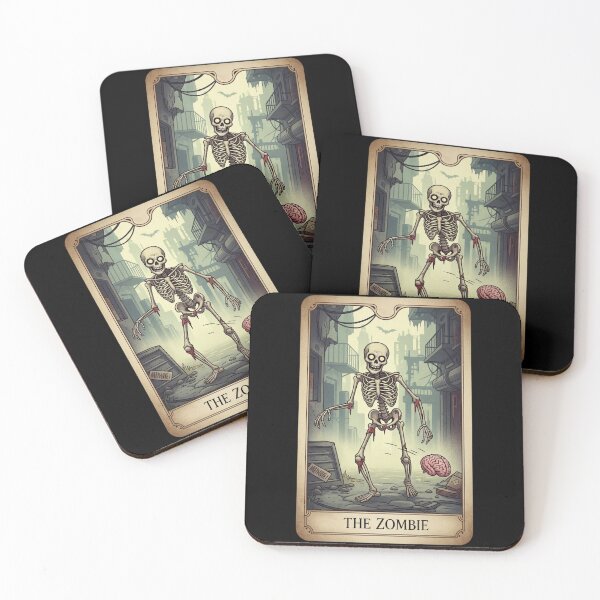 Artikelvorschau, The Zombie Tarot Card - Post Apocalyptic Skeleton Occult Art entworfen und verkauft von VineVibe16Studio.