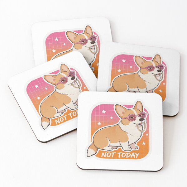 Item preview, Sassy Corgi With Pink Sunglasses Not Today 5 designed and sold by HealthyEnvy.
