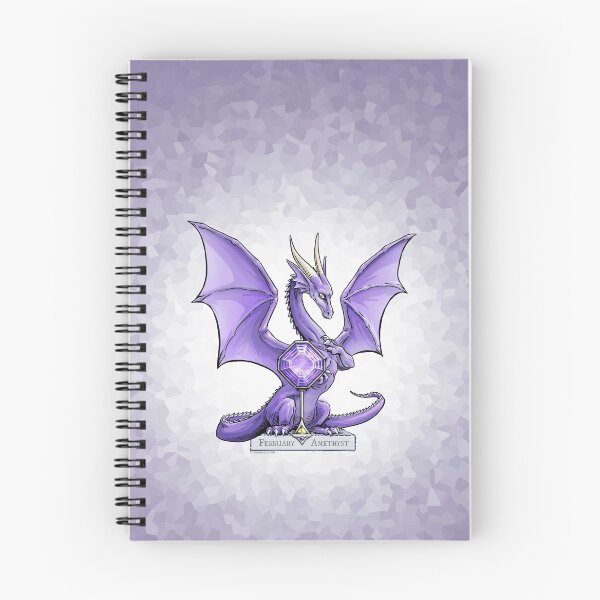 Item preview, Birthstone Dragon: February Amethyst Illustration designed and sold by stephsmith.
