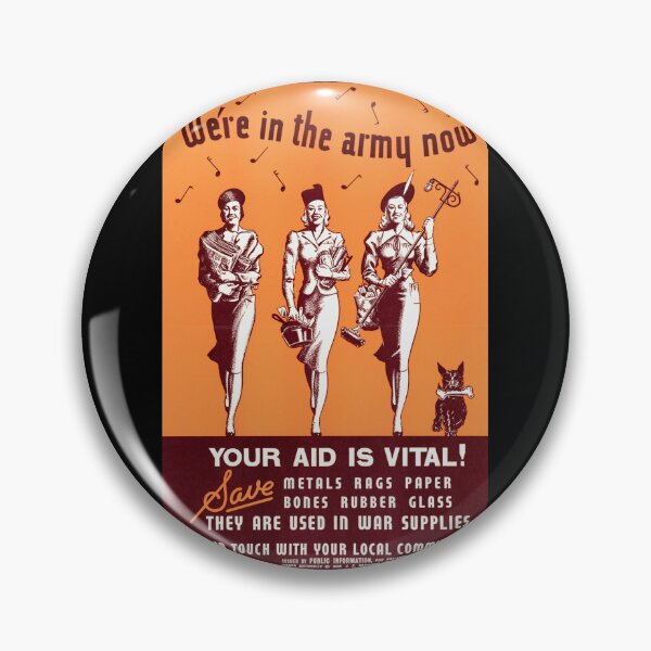 Item preview, WWII Canadian Propaganda Poster | Bold Graphic Design | Collect & Recycle for War Effort | Women's Role in Wartime Art designed and sold by artofuniverse.