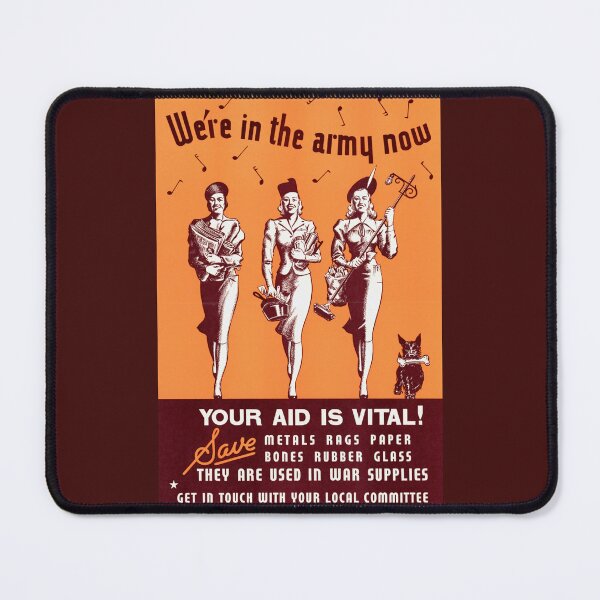 Item preview, WWII Canadian Propaganda Poster | Bold Graphic Design | Collect & Recycle for War Effort | Women's Role in Wartime Art designed and sold by artofuniverse.