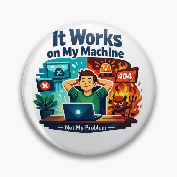 Item preview, It Works On My Machine Meme designed and sold by Fashvora.