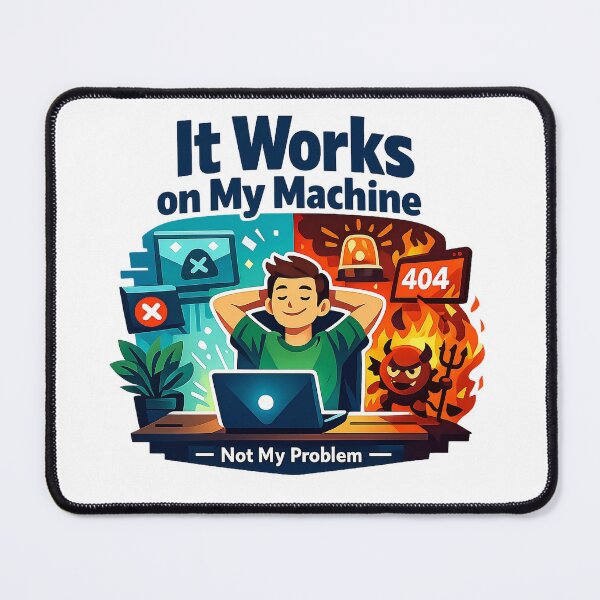 Item preview, It Works On My Machine Meme designed and sold by Fashvora.