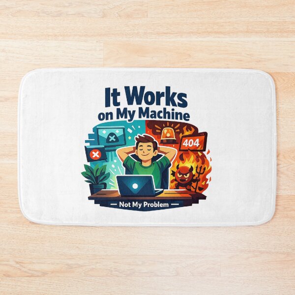 Item preview, It Works On My Machine Meme designed and sold by Fashvora.
