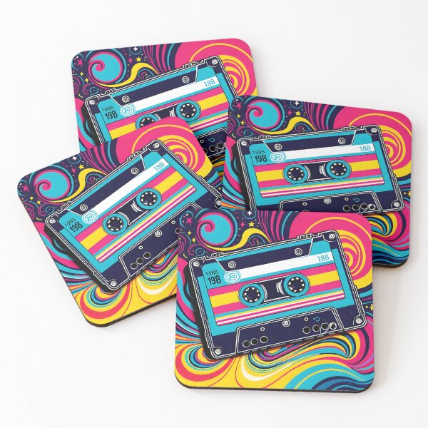 Item preview, Technicolor Tunes: 90s Aesthetic Music Cassette designed and sold by Prism Palette Studio.