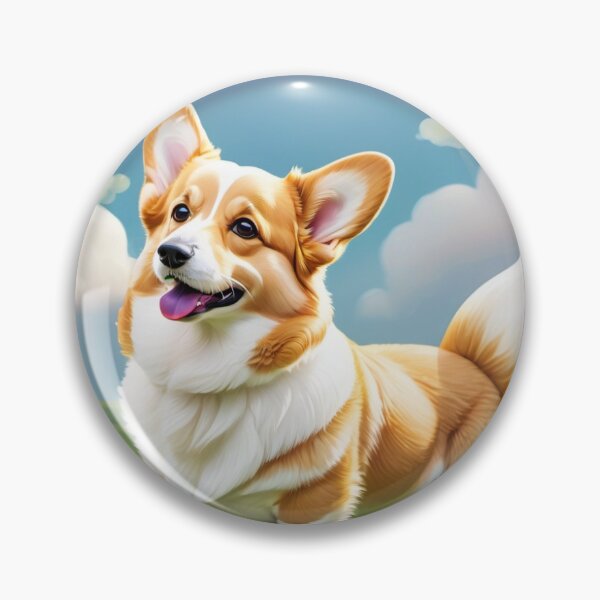 Item preview, A Happy Corgi on a Warm Spring Morning designed and sold by vernonplatt.