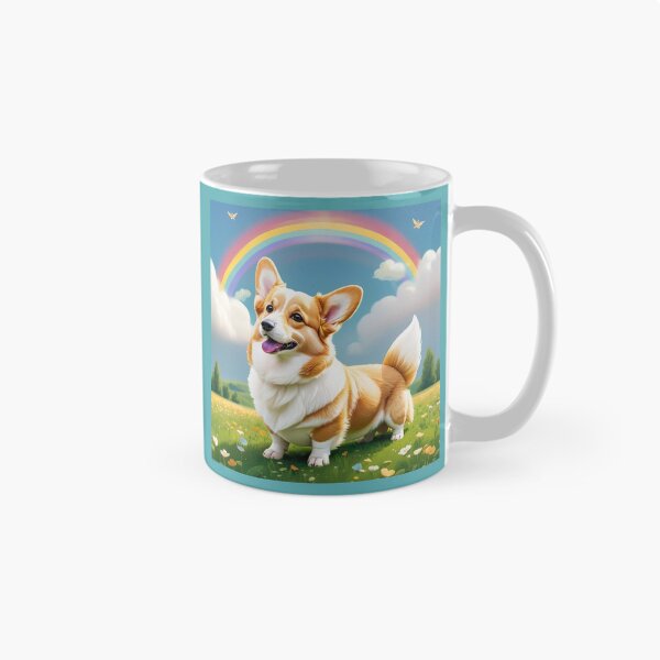 Item preview, A Happy Corgi on a Warm Spring Morning designed and sold by vernonplatt.