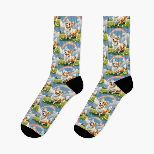 Item preview, A Happy Corgi on a Warm Spring Morning designed and sold by vernonplatt.