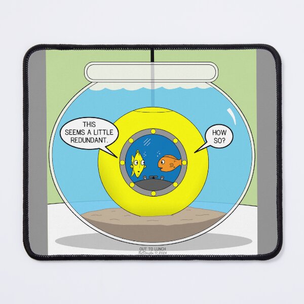 Item preview, Fish in a Diving Bell! And in a fishbowl? designed and sold by Out to Lunch Cartoons and More.