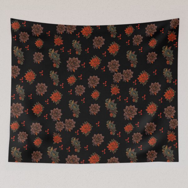 Item preview, Petals & Power – Dark Floral Aesthetic Vintage Botanical Design designed and sold by Chaoticalong.