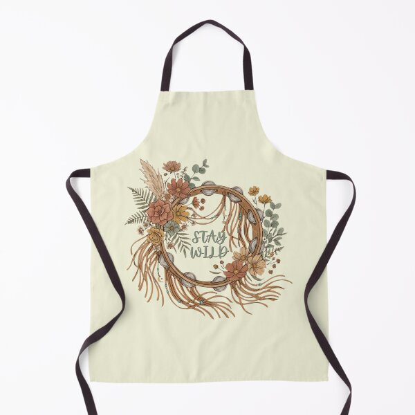 Item preview, Stay Wild Boho Floral Tambourine Music Art designed and sold by KelliesGrafix.