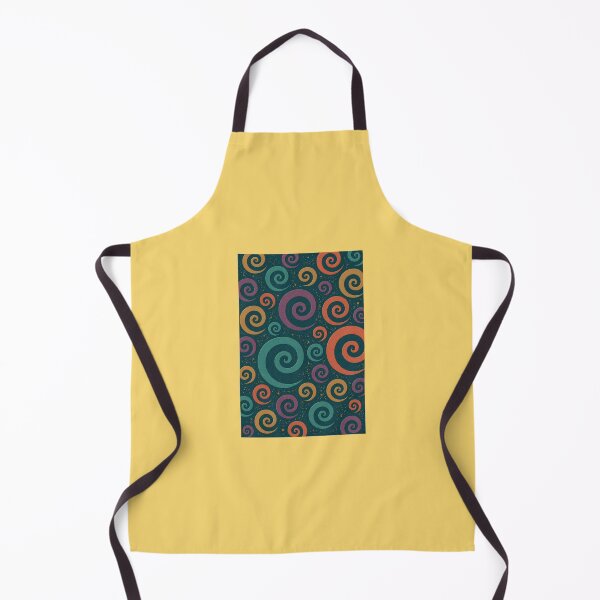 Item preview, yellow spirals designed and sold by Christina Lumenara.
