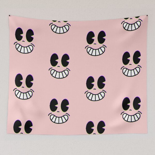 Item preview, Face Glitch Smile Creepy Aesthetic Trippy Halloween designed and sold by AstronautMerch.