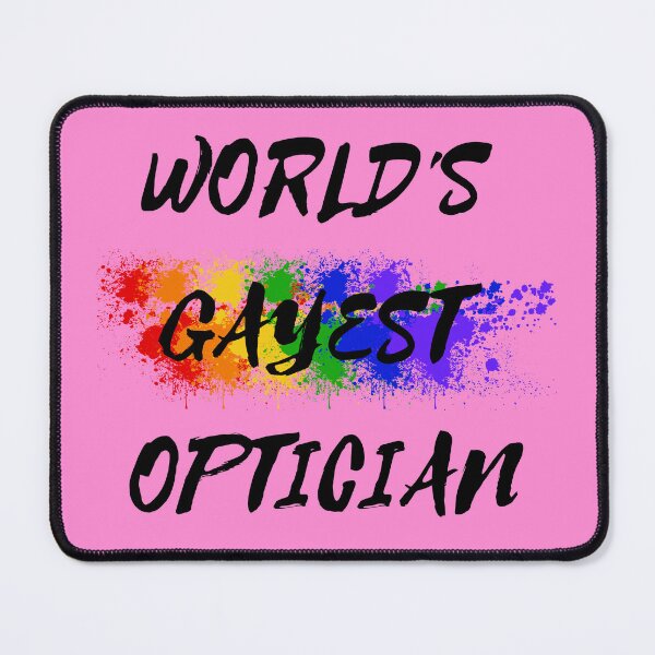 Artikelvorschau, Der schwulste Optiker der Welt: Ein queerer Witz in Regenbogenfarben für stolze schwule Optiker in Pink entworfen und verkauft von LuckyKermit.