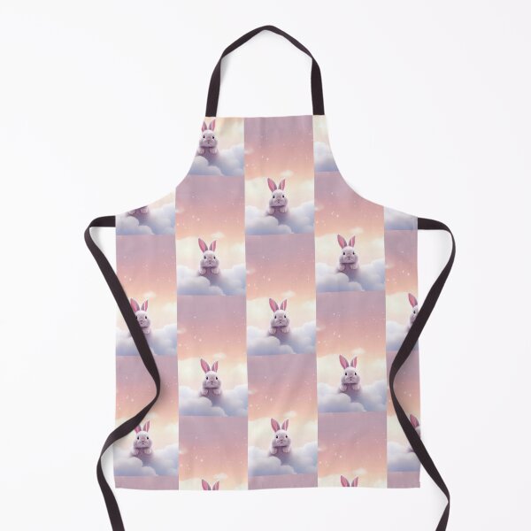 Item preview, Cute Bunny Aesthetic Dreamy Cloud Art Soft Girl Wallpaper Design designed and sold by PixelVibe Art.