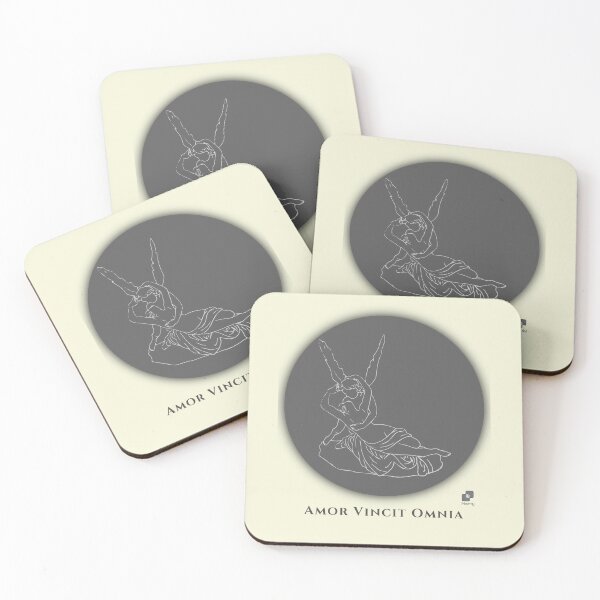 Item preview, Cupid and Psyche's Kiss - Minimalist Line Art designed and sold by Montoya91.