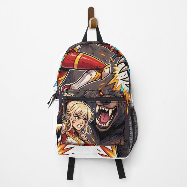 Item preview, A beautiful female knight battles a monstrous bear. designed and sold by PP&RAINBOW SHOP.