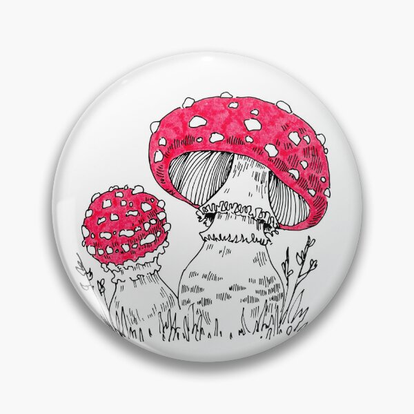 Item preview, Red fly agaric mushrooms designed and sold by Ink & Silence by Loraaart.