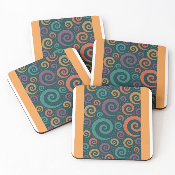 Item preview, orange spirals  designed and sold by Christina Lumenara.