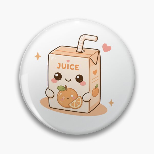 Item preview, Kawaii juice box orange drink designed and sold by Design by Sara.