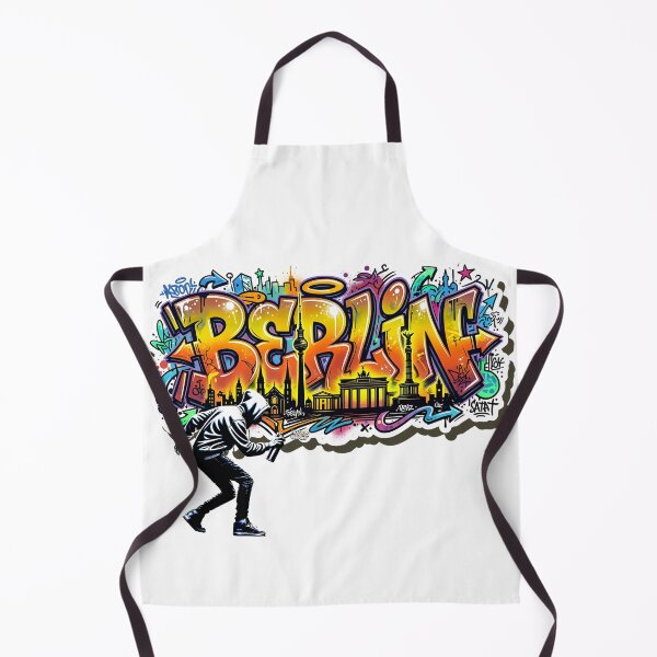 Item preview, Berlin Graffiti Street Art – Urban Skyline & Sprayer Design designed and sold by HoshisWorld2018.