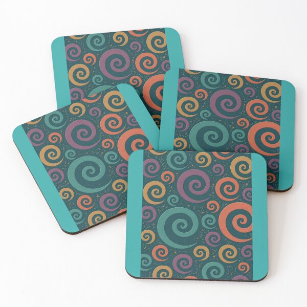 Item preview, Blue spirals designed and sold by Christina Lumenara.
