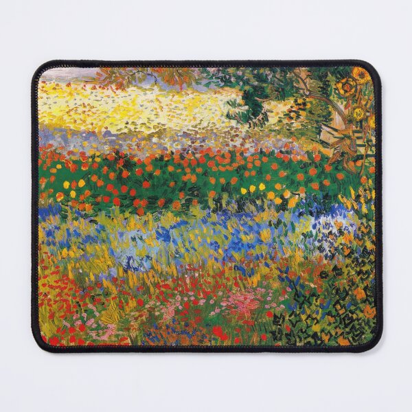 Item preview, Flowering Garden in Arles by Vincent van Gogh: Vibrant Post Impressionist Poster designed and sold by artofuniverse.