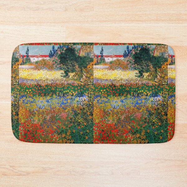 Item preview, Flowering Garden in Arles by Vincent van Gogh: Vibrant Post Impressionist Poster designed and sold by artofuniverse.