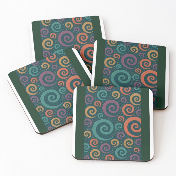 Item preview, green spirals designed and sold by Christina Lumenara.
