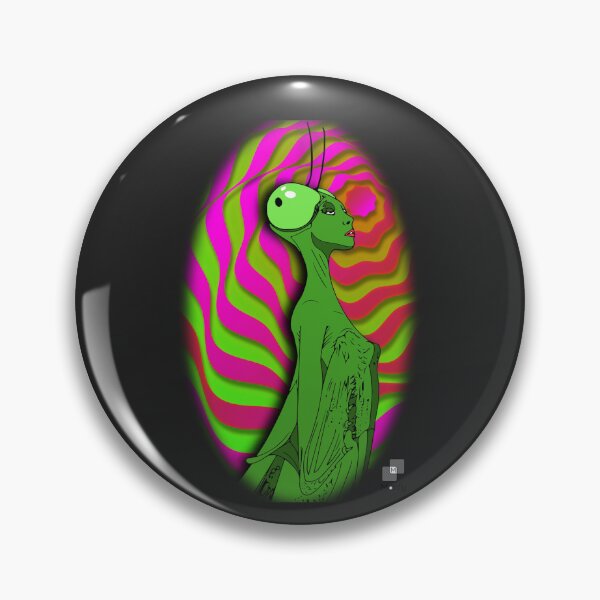 Item preview, Neon Mantis Muse: A Psychedelic Vision designed and sold by Montoya91.
