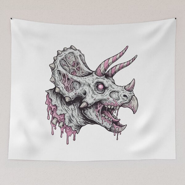 Item preview, Dinosaur Triceratops Zombie Head designed and sold by Gkinoki.